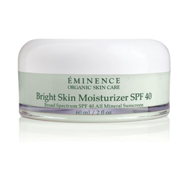 eminence organic skin care bright skin moisturizer spf 40